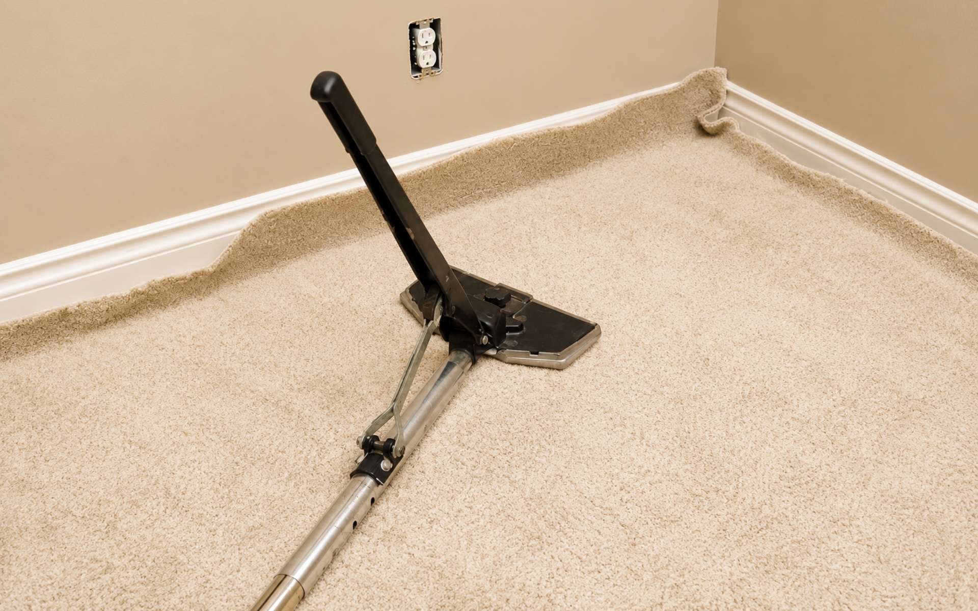 Tension-fitting carpet